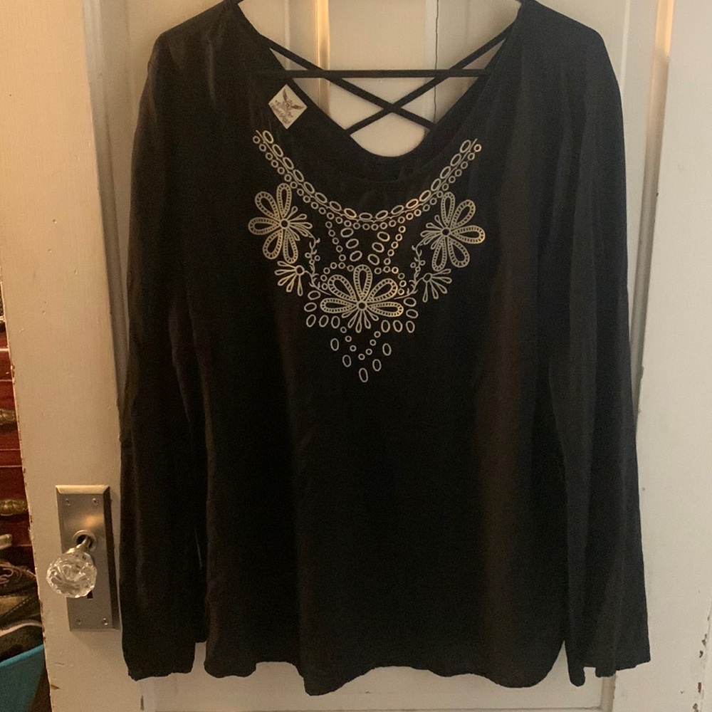 Black lightweight blouse